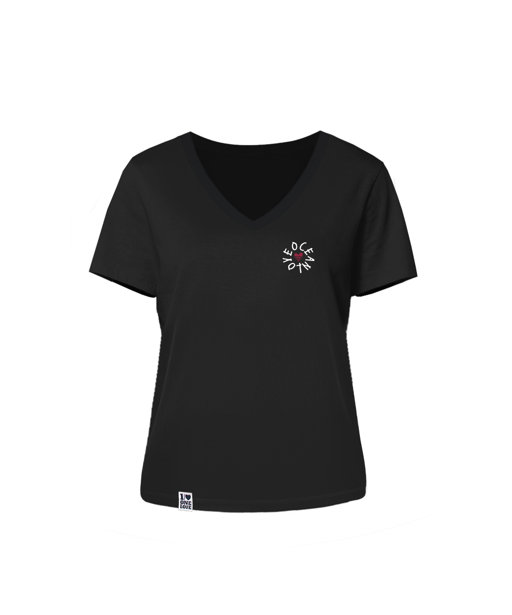 Oceanlove  - Damen Shirt mit V-Ausschnitt