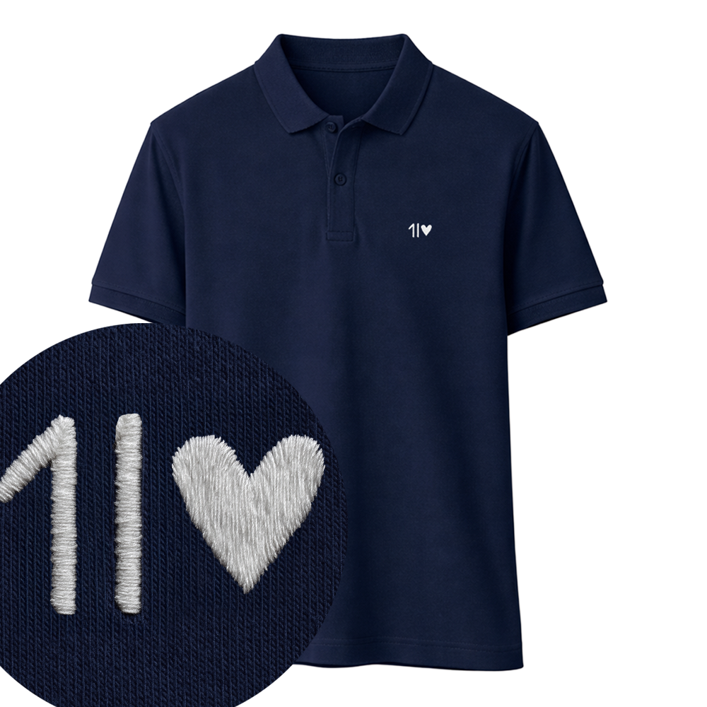 Onelove  - Unisex Poloshirt | 100% Bio-Baumwolle | Edler Stick
