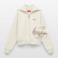Pilzliebe Stick - Relaxed Frauen Half Zip Pullover