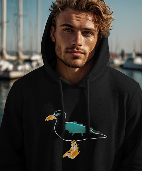 Möwe Aquarell  - Unisex Hoodie OVERSIZED