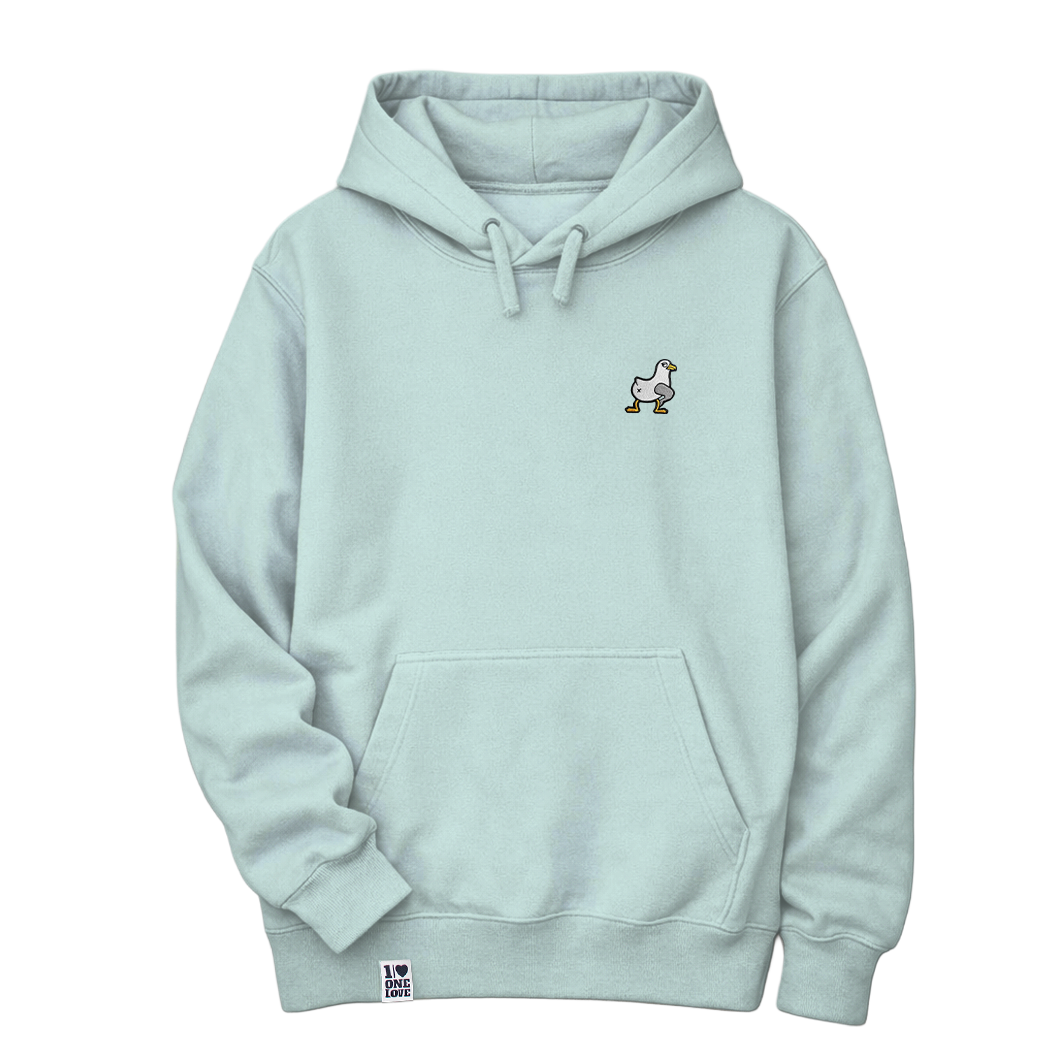 Möwe  - Unisex Premium Hoodie | Bio-Baumwolle | Edler Stick