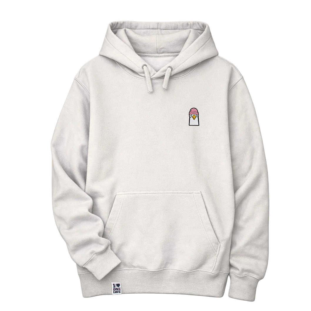 Mützen Möwe  - Unisex Premium Hoodie | Bio-Baumwolle | Edler Stick
