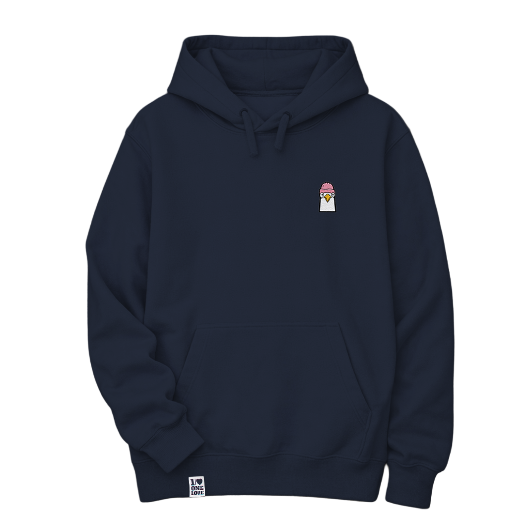 Mützen Möwe  - Unisex Premium Hoodie | Bio-Baumwolle | Edler Stick
