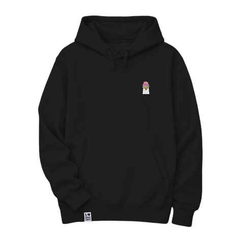 Mützen Möwe  - Unisex Premium Hoodie | Bio-Baumwolle | Edler Stick