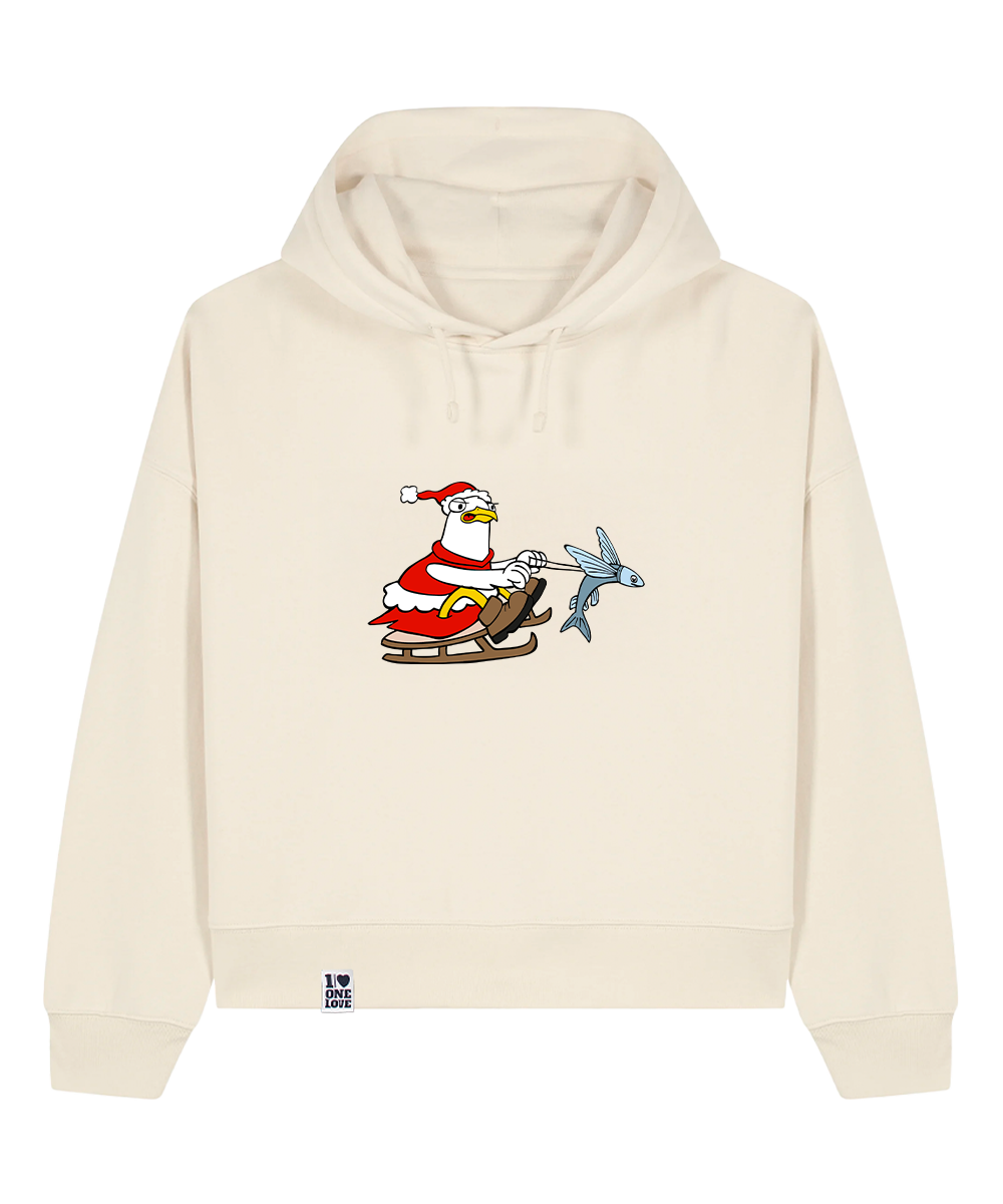 Santa Möwe  -  Damen Premium Hoodie | Bio-Baumwolle | XMAS EDITION