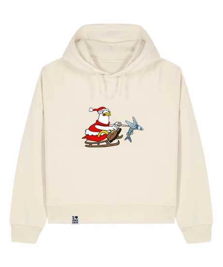 Santa Möwe  -  Damen Premium Hoodie | Bio-Baumwolle | XMAS EDITION