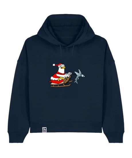 Santa Möwe  -  Damen Premium Hoodie | Bio-Baumwolle | XMAS EDITION