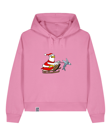 Santa Möwe  -  Damen Premium Hoodie | Bio-Baumwolle | XMAS EDITION