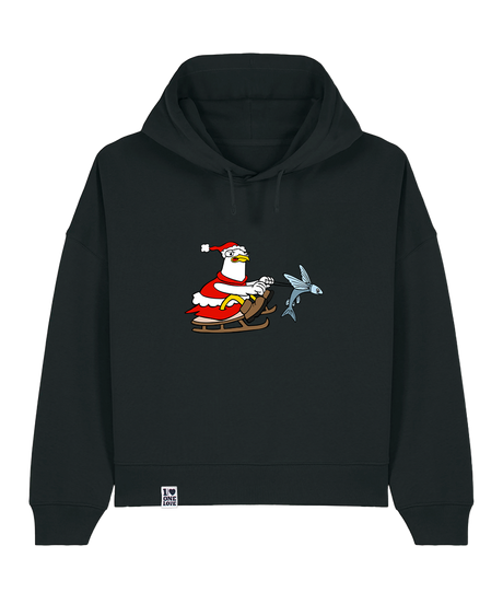 Santa Möwe  -  Damen Premium Hoodie | Bio-Baumwolle | XMAS EDITION