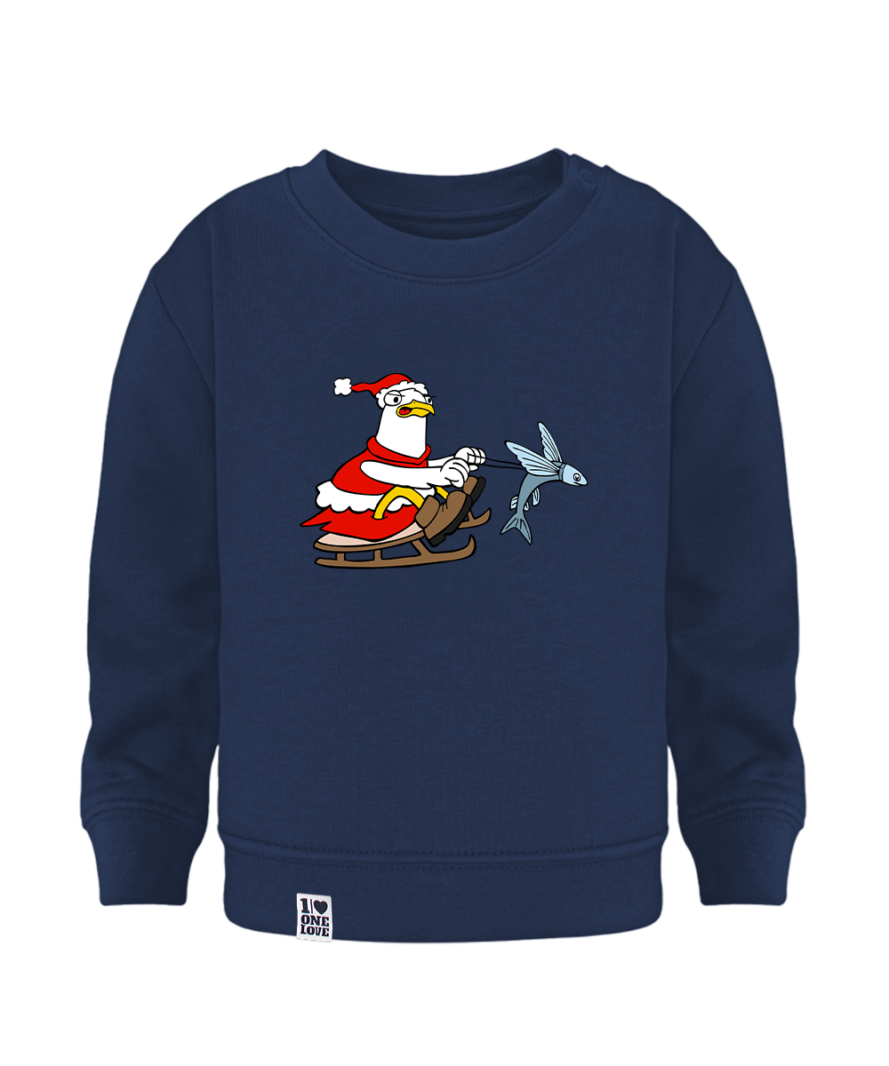Santa Möwe  - Baby Sweater | Bio-Baumwolle | XMAS EDITION