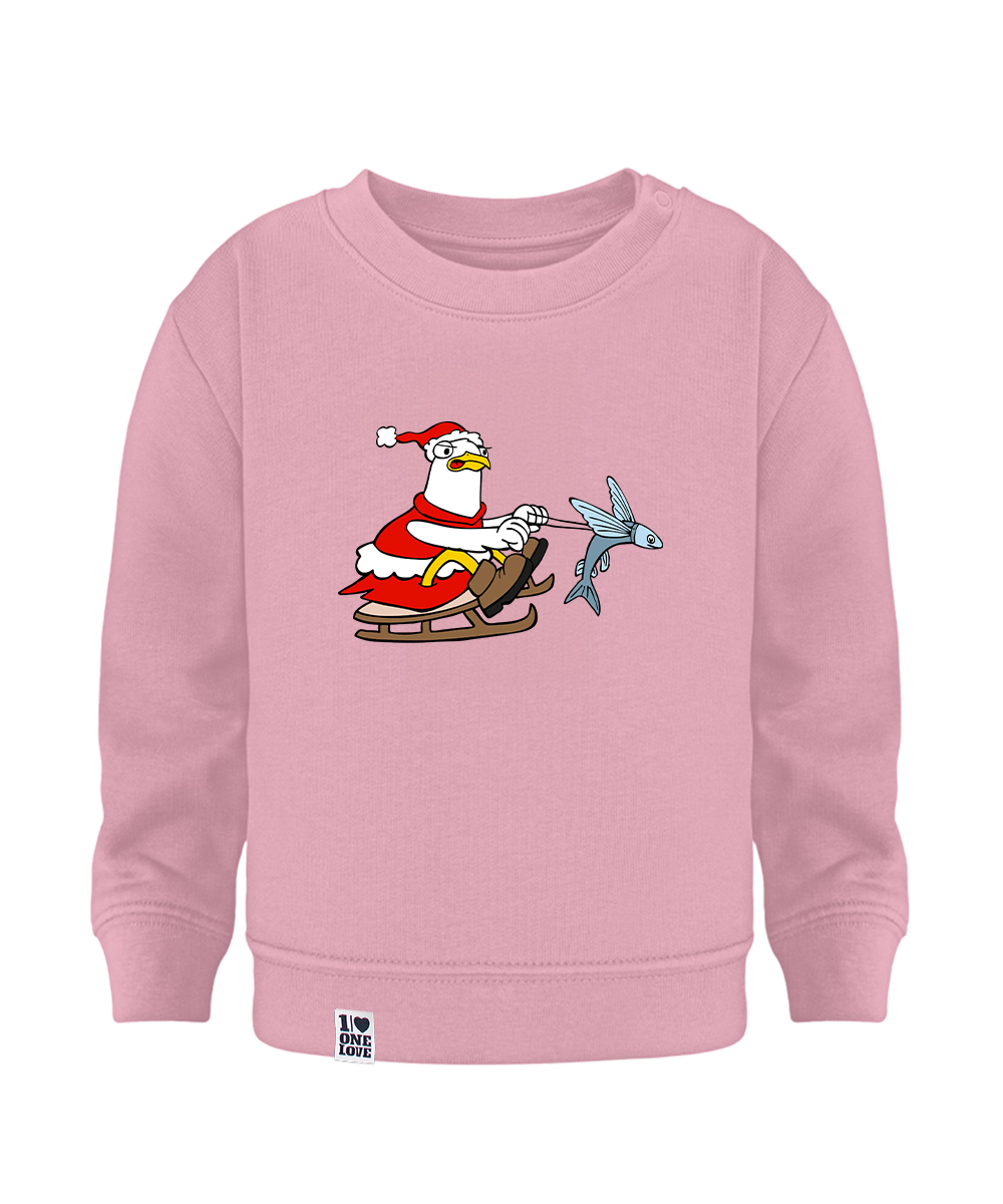 Santa Möwe  - Baby Sweater | Bio-Baumwolle | XMAS EDITION