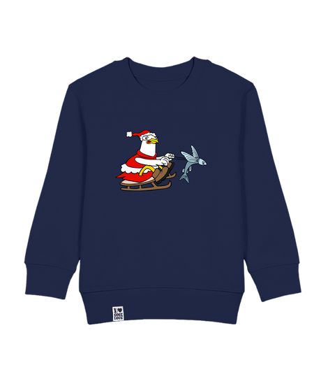 Santa Möwe  - Kids Sweater | Bio-Baumwolle | XMAS EDITION