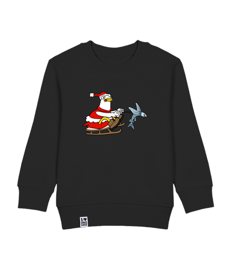 Santa Möwe  - Kids Sweater | Bio-Baumwolle | XMAS EDITION