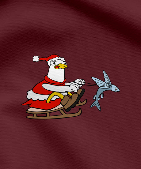 Santa Möwe  -  Damen Premium Hoodie | Bio-Baumwolle | XMAS EDITION