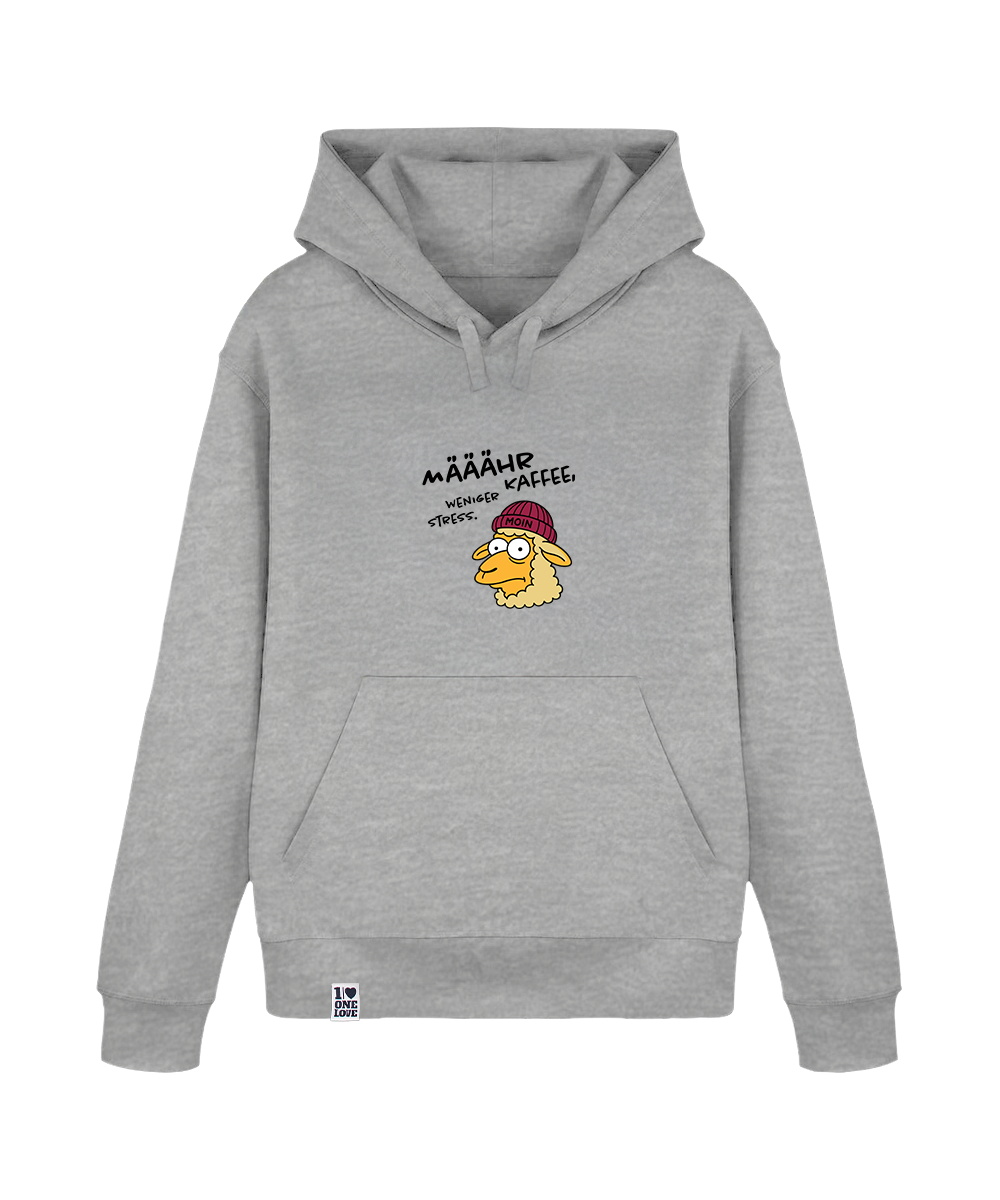 Määähr Kaffee, weniger Stress!  - Unisex Hoodie | 100% Bio-Baumwolle