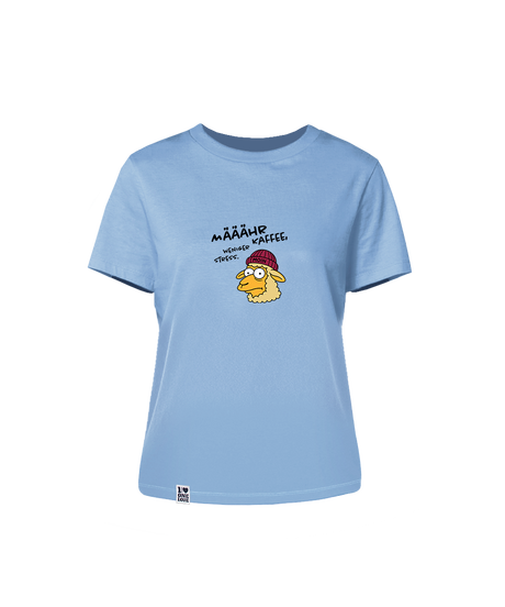 Määähr Kaffee, weniger Stress.  - Damen Shirt | 100% Bio-Baumwolle