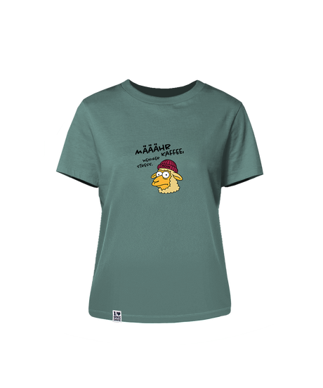 Määähr Kaffee, weniger Stress.  - Damen Shirt | 100% Bio-Baumwolle