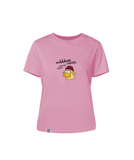 Määähr Kaffee, weniger Stress.  - Damen Shirt | 100% Bio-Baumwolle