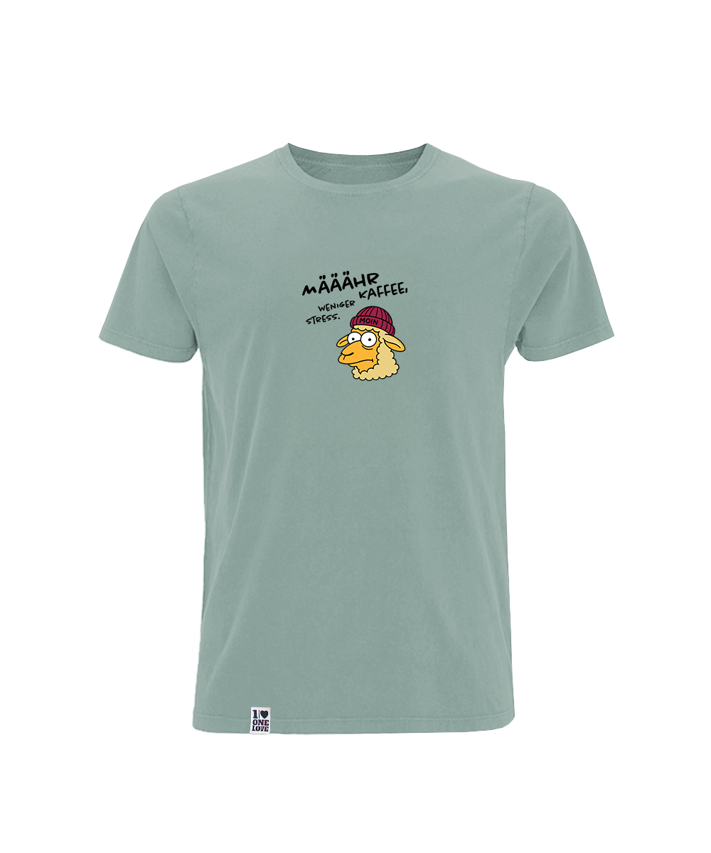 Määähr Kaffee, weniger Stress!  - Herren Shirt | 100% Bio-Baumwolle