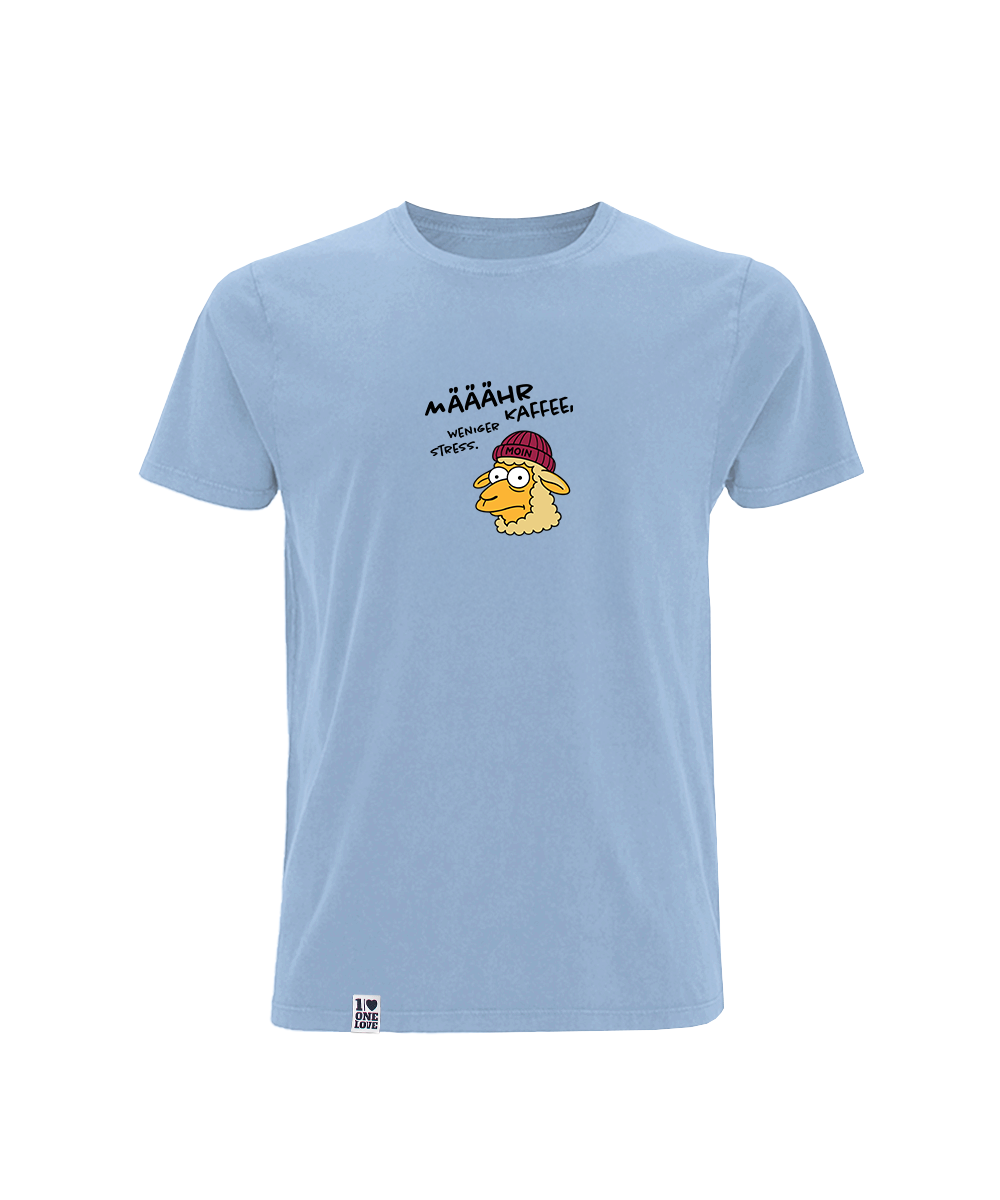 Määähr Kaffee, weniger Stress!  - Herren Shirt | 100% Bio-Baumwolle