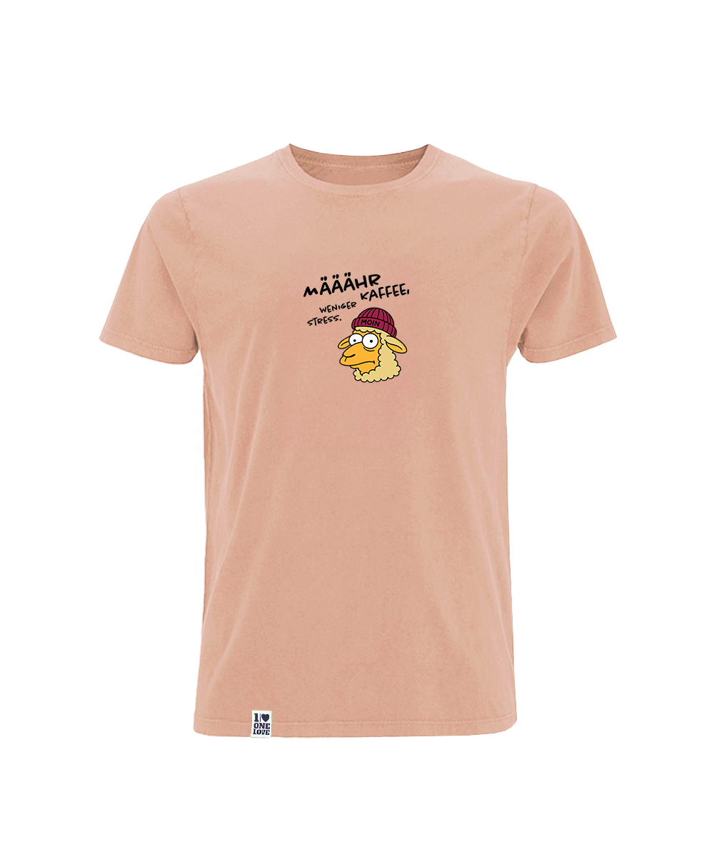 Määähr Kaffee, weniger Stress!  - Herren Shirt | 100% Bio-Baumwolle
