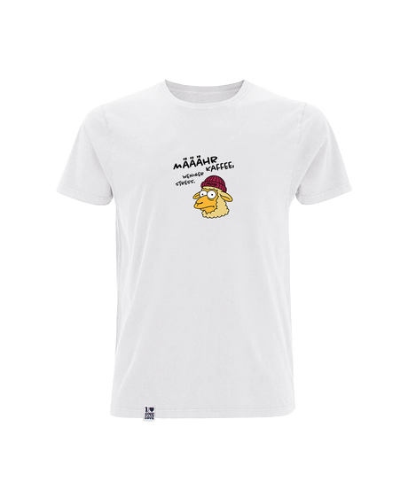 Määähr Kaffee, weniger Stress!  - Herren Shirt | 100% Bio-Baumwolle