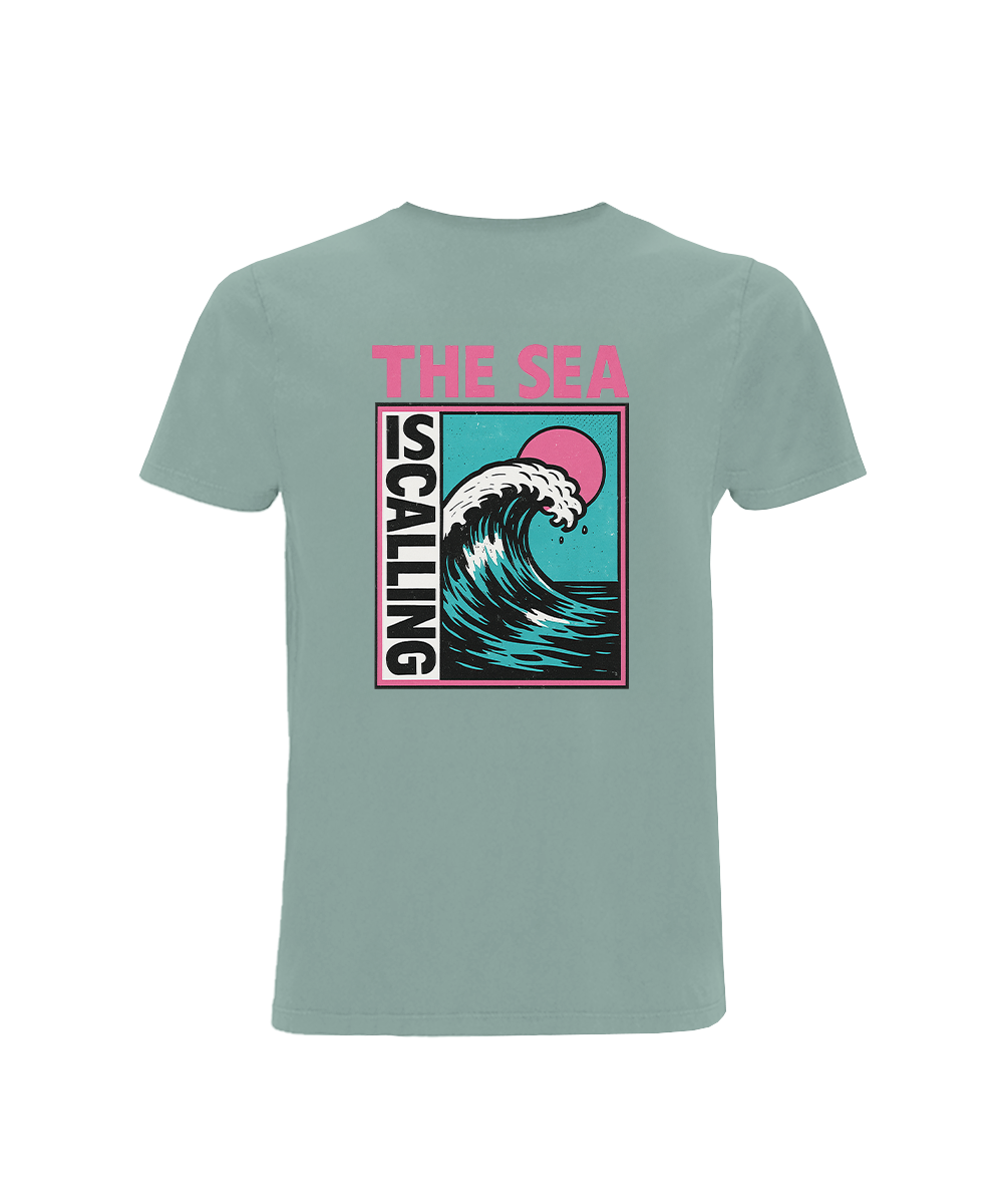 The Sea Is Calling Shirt Herren Organic