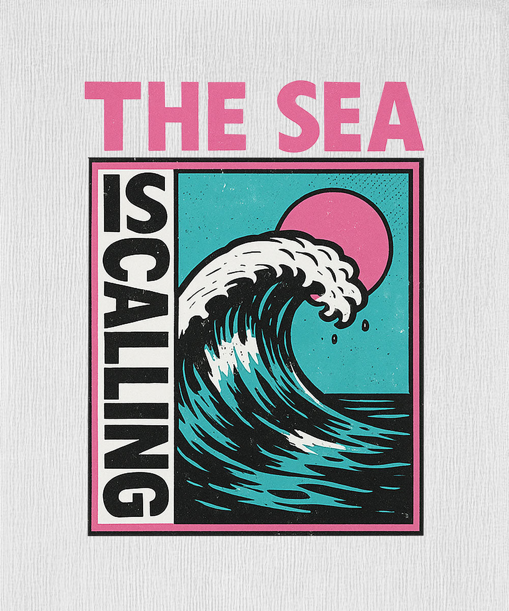 The Sea Is Calling Shirt Herren Organic