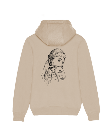 Skipperin Lucy  - PREMIUM Unisex Hoodie Backprint