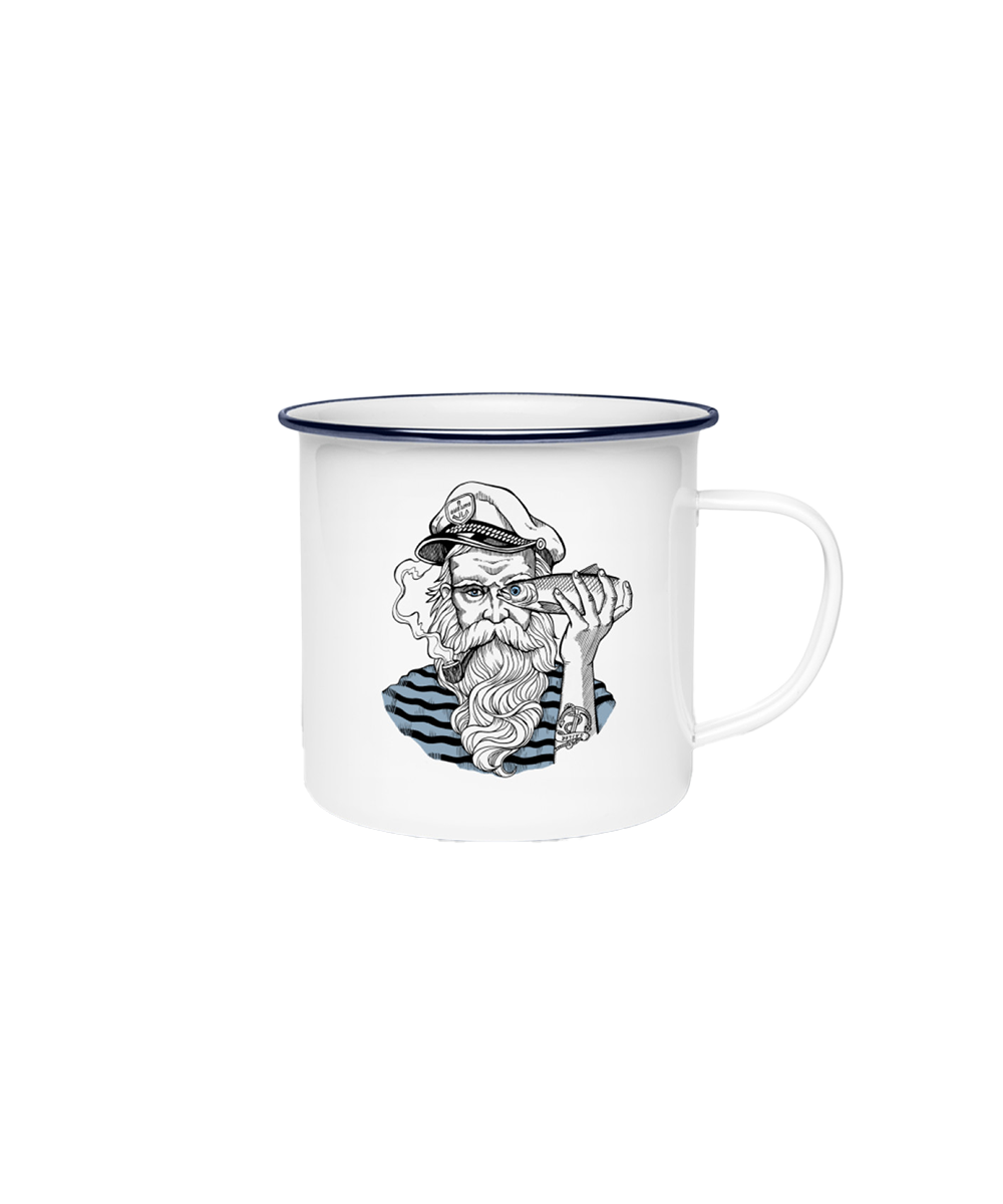 Skipper 2.0  - Emaille Tasse