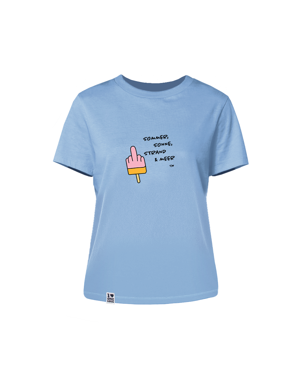 Sommer, Sonne, Strand & Meer  - Damen Shirt | 100% Bio-Baumwolle