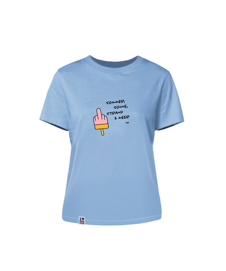 Sommer, Sonne, Strand & Meer  - Damen Shirt | 100% Bio-Baumwolle