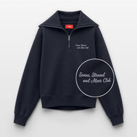 Sonne, Strand & Meer Club Stick - Relaxed Frauen Half Zip Pullover