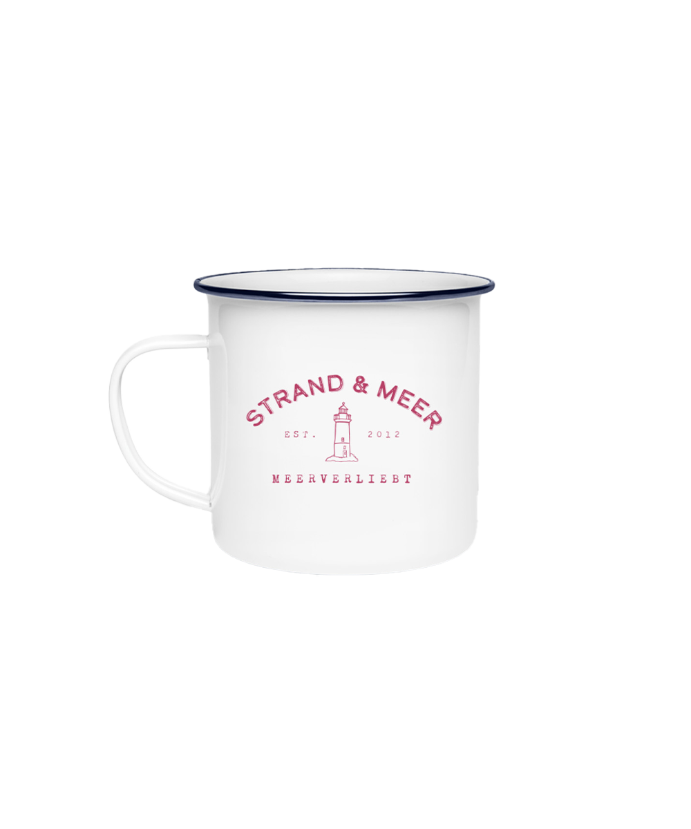 Strand & Meer  - Emaille Tasse