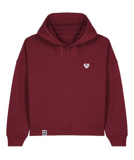 Wellenherz - Damen Premium Hoodie | Bio-Baumwolle