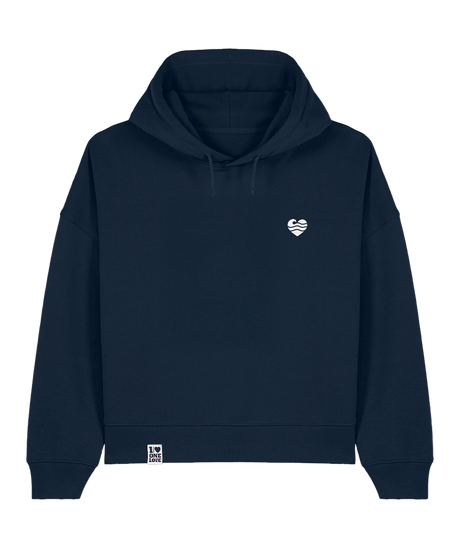 Wellenherz - Damen Premium Hoodie | Bio-Baumwolle