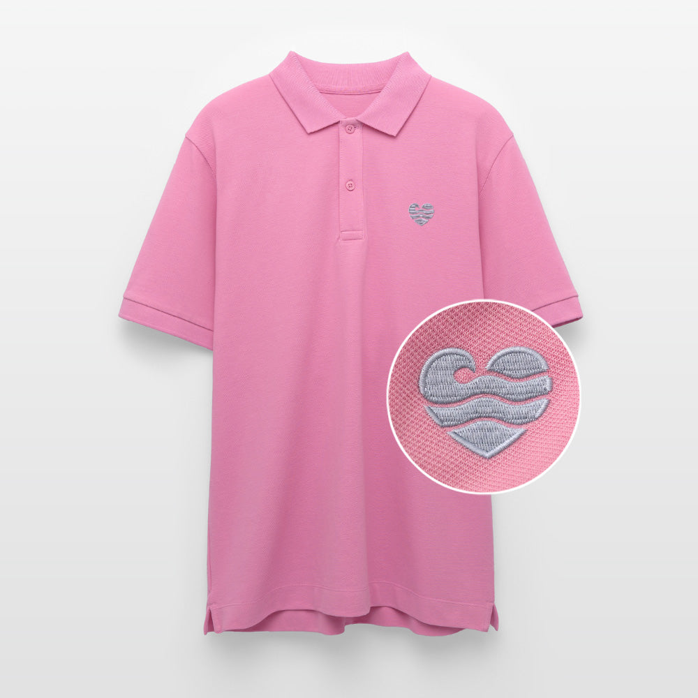 Wellenherz -  Unisex Bio-Poloshirt