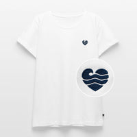 Wellenherz Stick - Frauen Premium T-Shirt