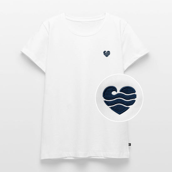 Wellenherz Stick - Frauen Premium T-Shirt