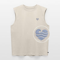 Wellenherz - Frauen Organic Sleeveless T-Shirt