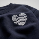 Wellenherz Stick - Frauen Premium Pullover