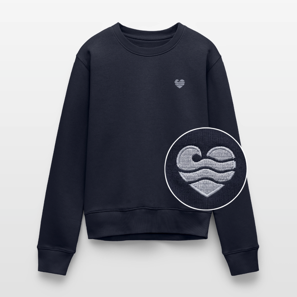 Wellenherz Stick - Frauen Premium Pullover