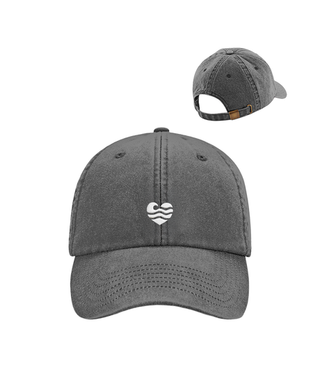 Wellenherz  - Vintage Cap mit Stick
