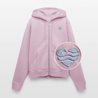 Wellenherz Stick - Frauen Premium Kapuzenjacke