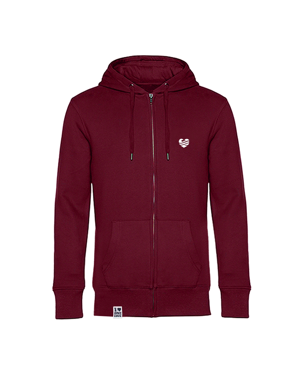 Wellenherz Stick  - Unisex Sweatjacke