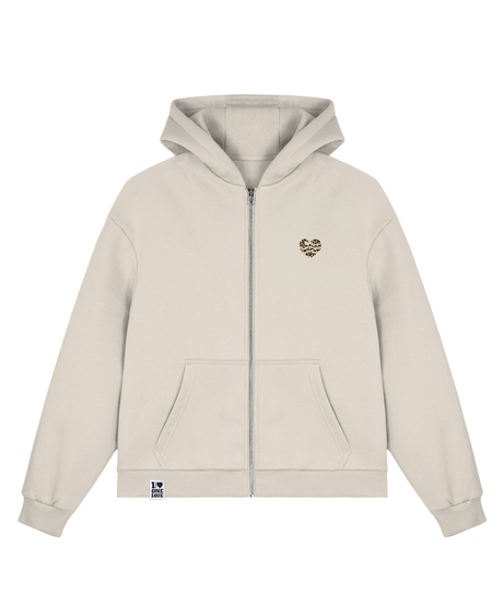 Leo Wellenherz  - Sweatjacke | Bio-Baumwolle | Edler Stick