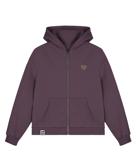 Leo Wellenherz  - Sweatjacke | Bio-Baumwolle | Edler Stick