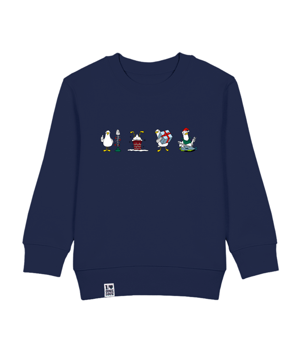 Xmas Möwen  - Kids Sweater | Bio-Baumwolle | XMAS EDITION