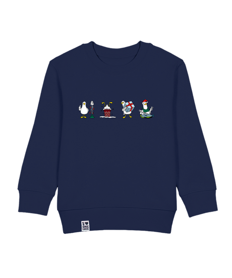 Xmas Möwen  - Kids Sweater | Bio-Baumwolle | XMAS EDITION