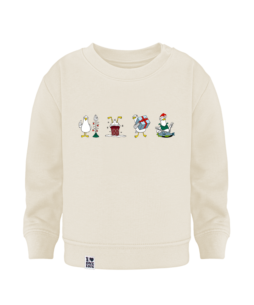 Xmas Möwen  - Baby Sweater | Bio-Baumwolle | XMAS EDITION
